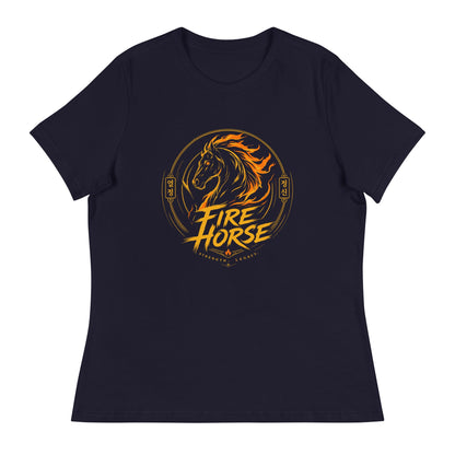 Performance | Women's Relaxed T Shirt | Fire Horse Masters | Vanguard Logo