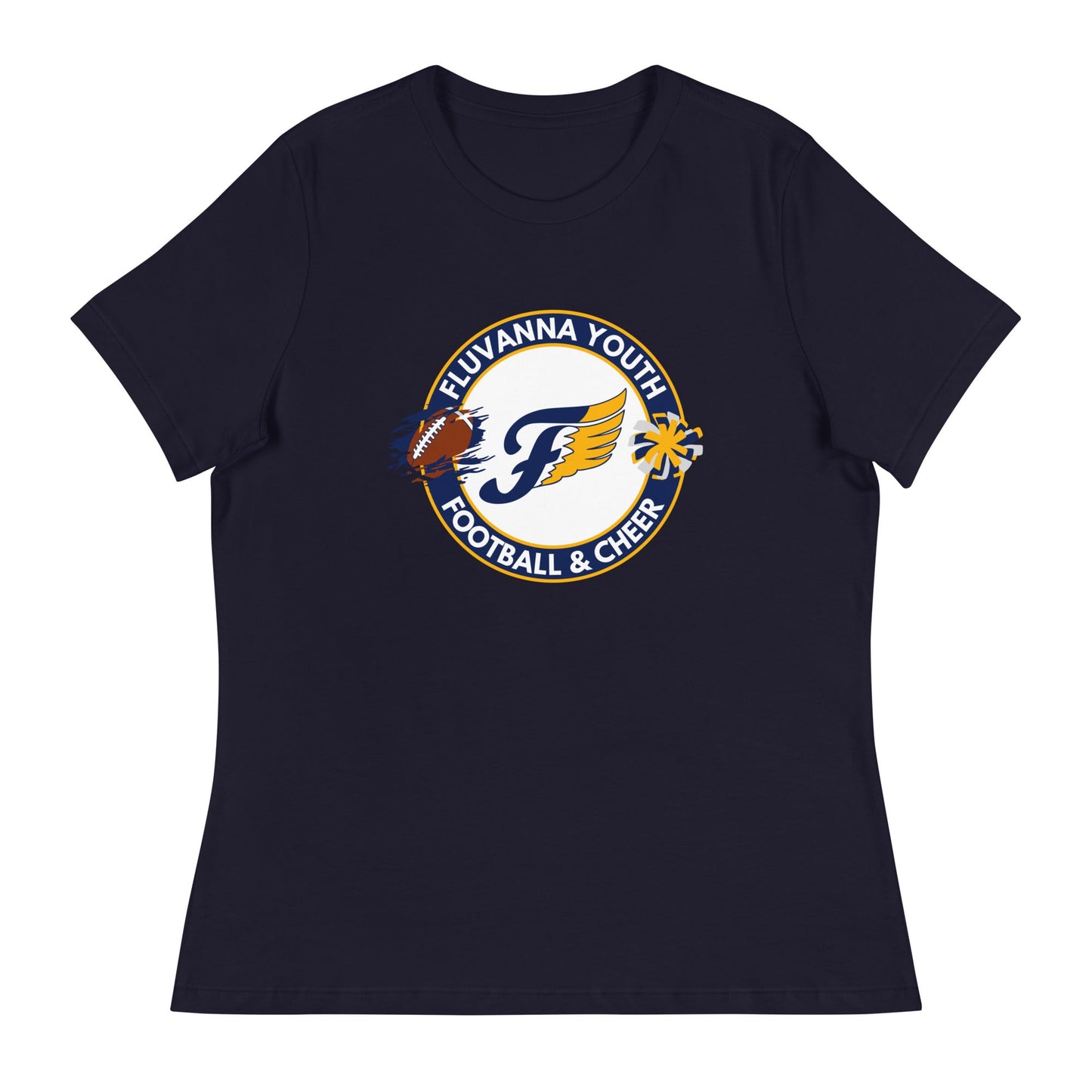 Performance | Women's Relaxed T Shirt | Fluvanna Youth Football and Cheer | Badge Logo