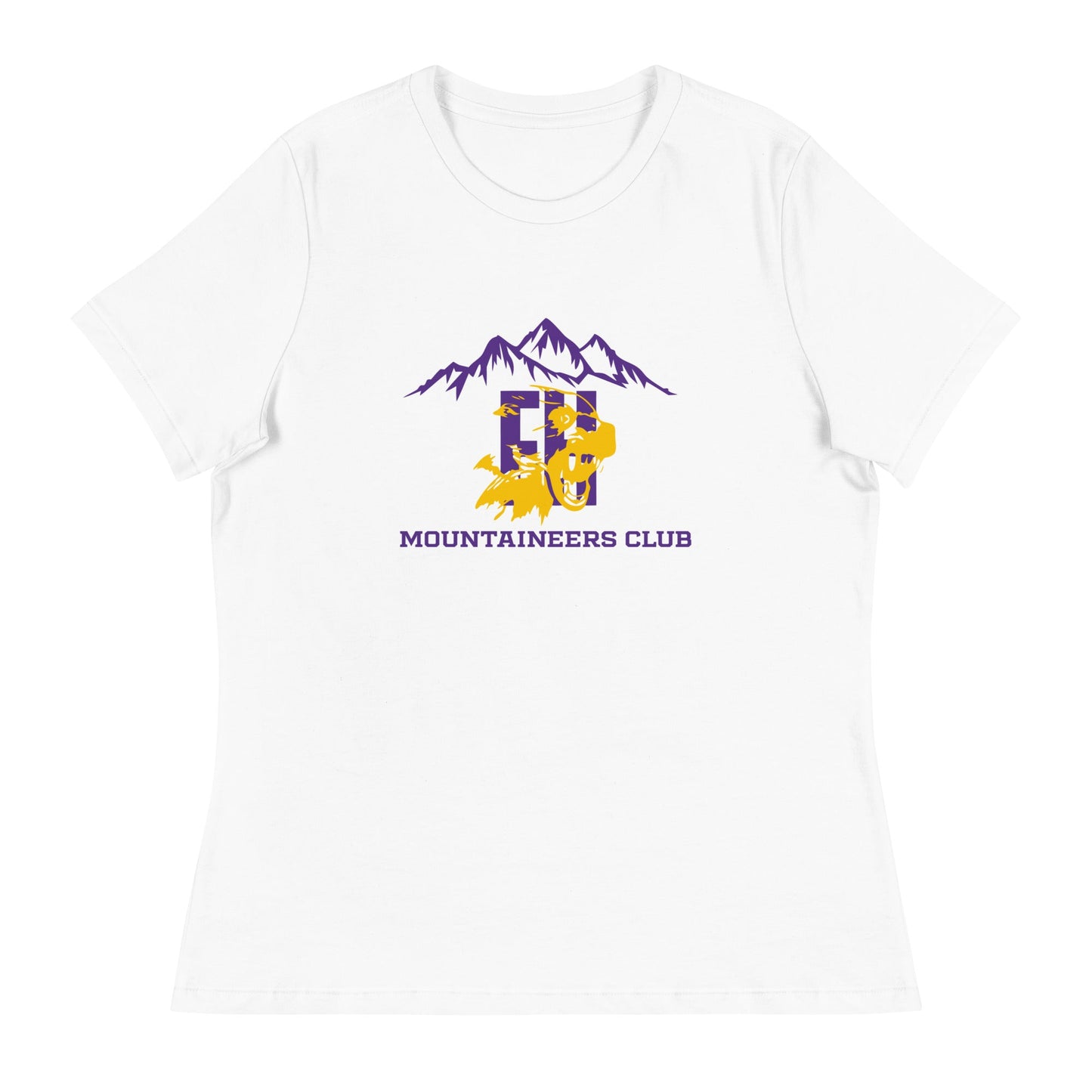 Performance | Women's Relaxed T Shirt | Friday Harbor High School Mountaineers Club | Mountaineers Logo