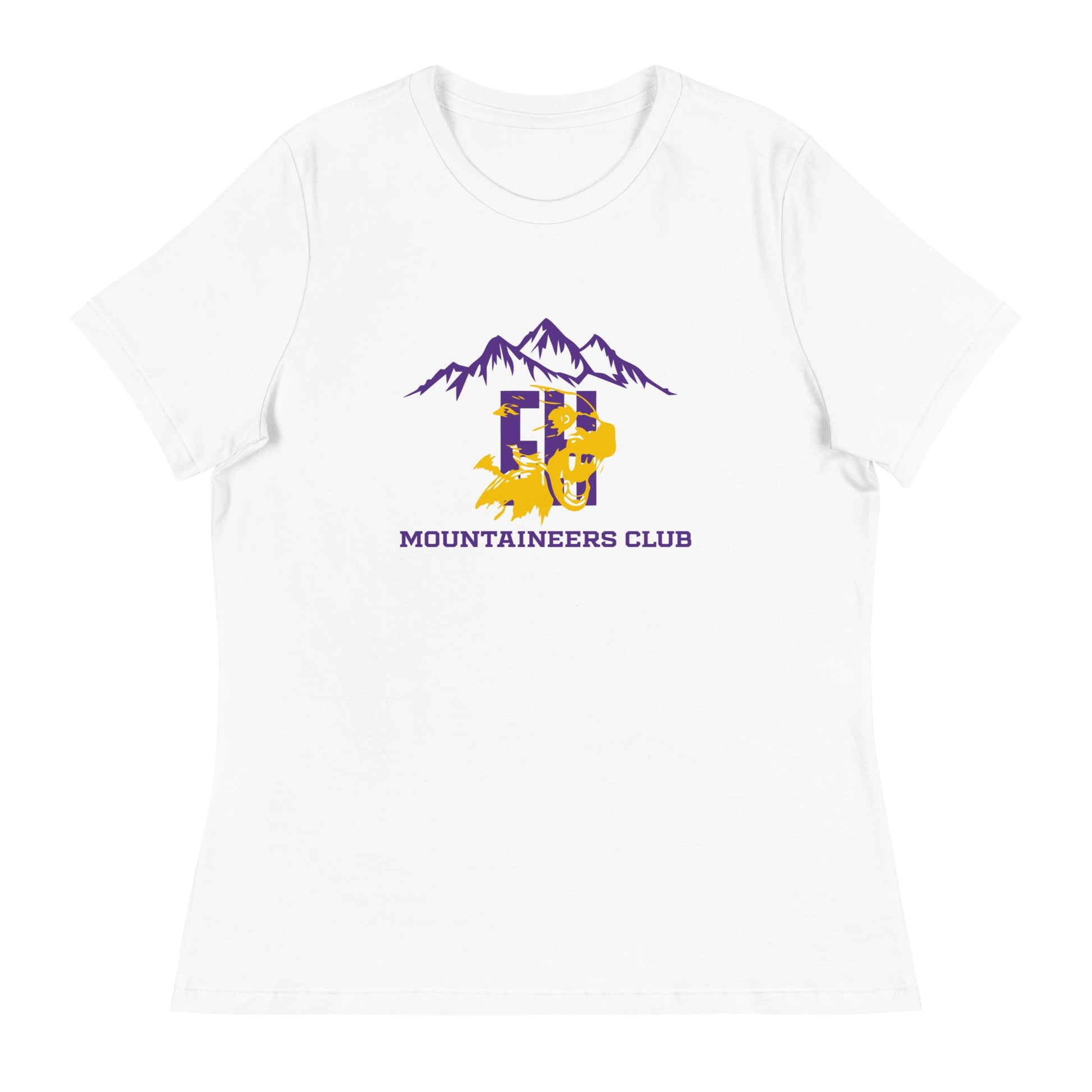Performance | Women's Relaxed T Shirt | Friday Harbor High School Mountaineers Club | Mountaineers Logo