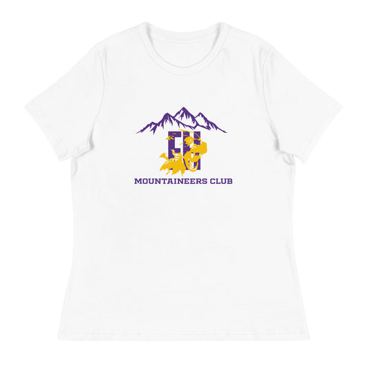 Performance | Women's Relaxed T Shirt | Friday Harbor High School Mountaineers Club | Mountaineers Logo
