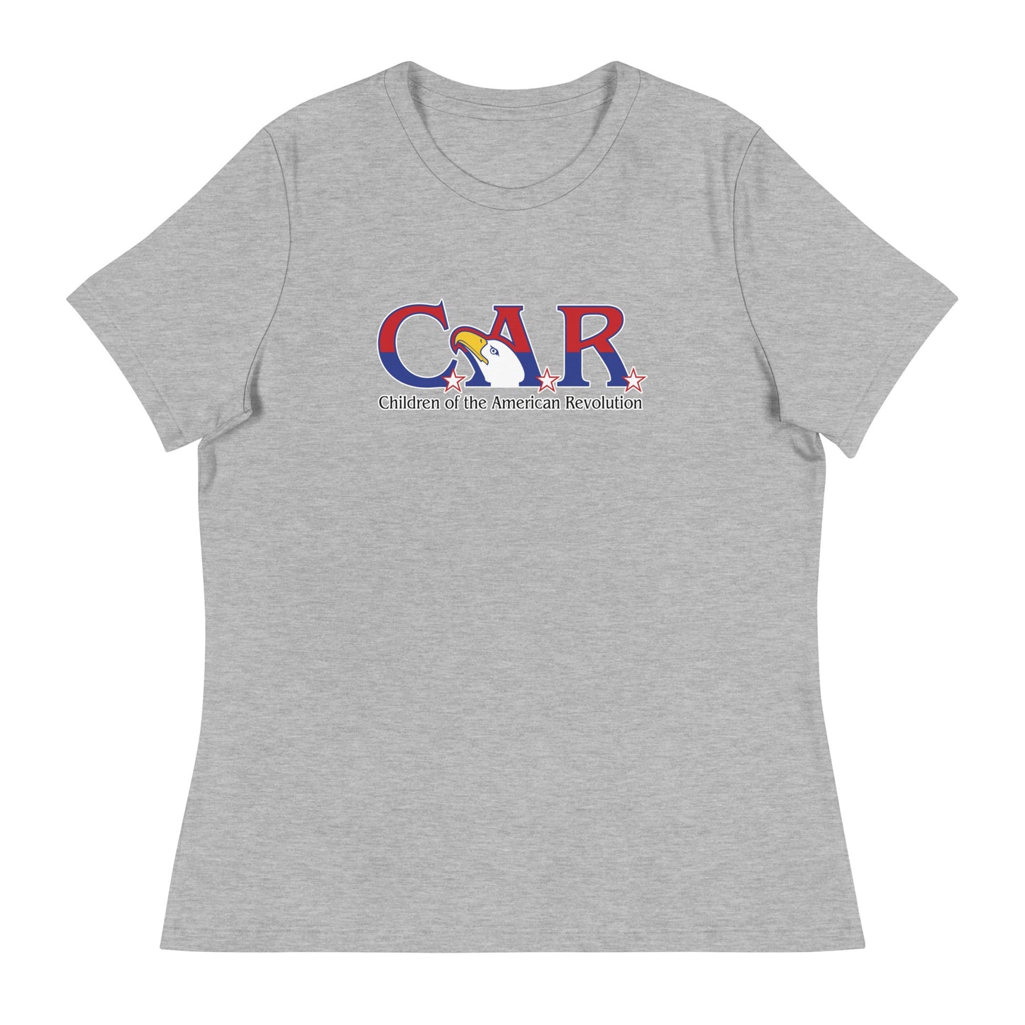 Performance | Women's Relaxed T Shirt | Georgia State Society Children of the American Revolution | Mark Logo