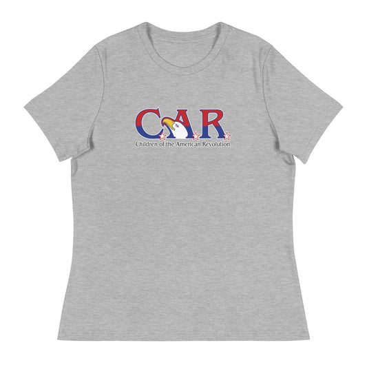 Performance | Women's Relaxed T Shirt | Georgia State Society Children of the American Revolution | Mark Logo