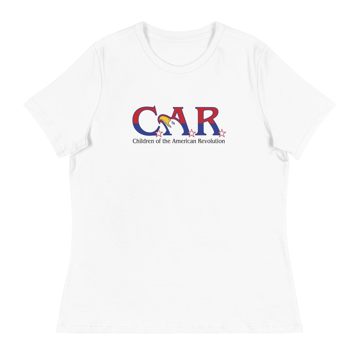 Performance | Women's Relaxed T Shirt | Georgia State Society Children of the American Revolution | Mark Logo