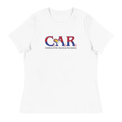 Performance | Women's Relaxed T Shirt | Georgia State Society Children of the American Revolution | Mark Logo