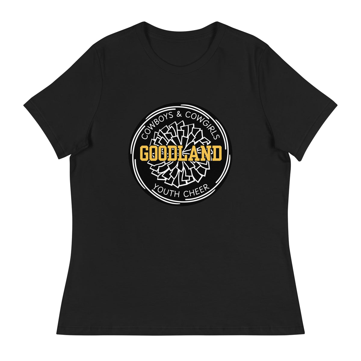 Performance | Women's Relaxed T Shirt | Goodland Youth Cheer | Badge Logo