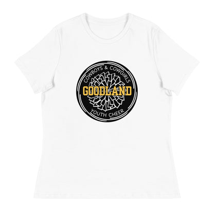 Performance | Women's Relaxed T Shirt | Goodland Youth Cheer | Badge Logo