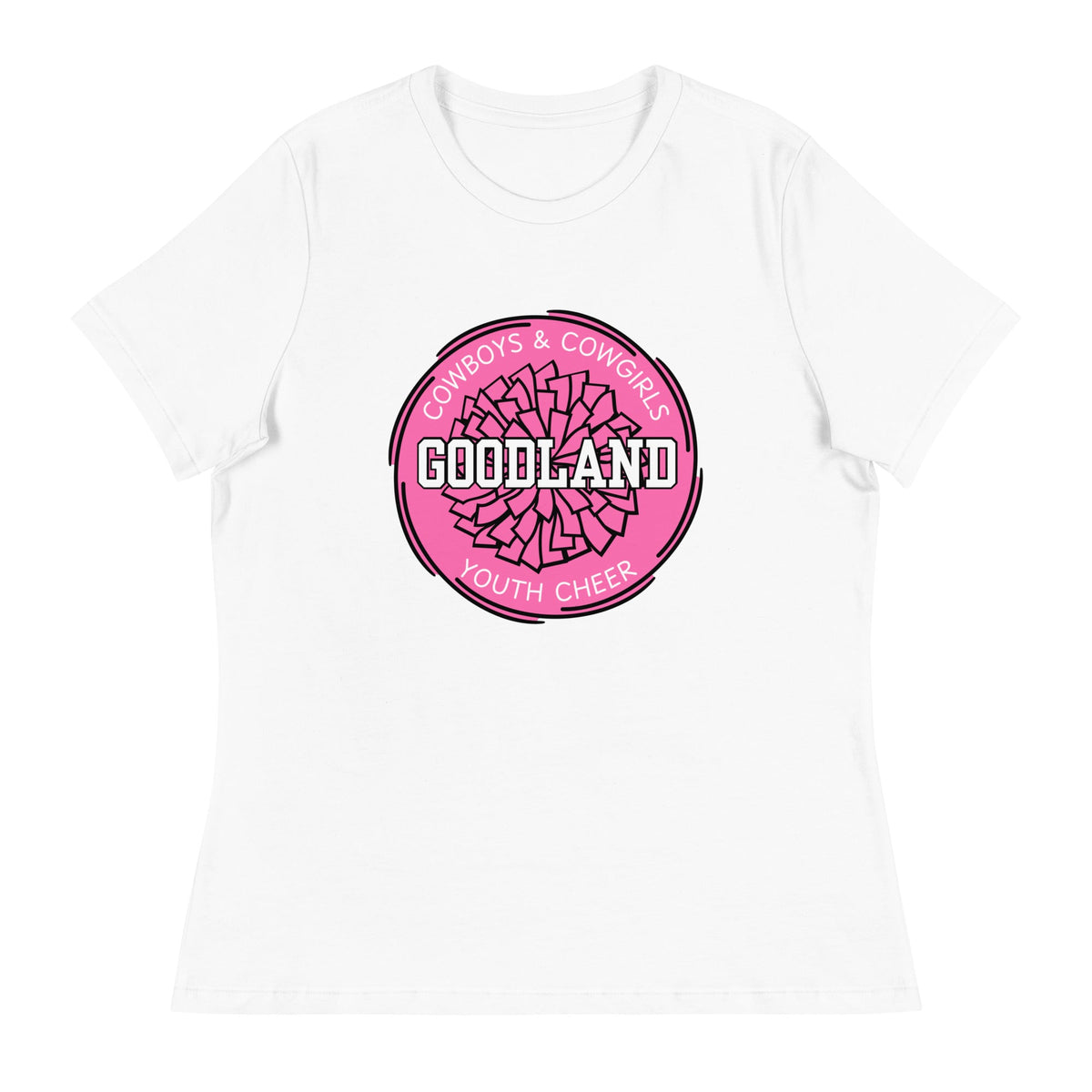 Performance | Women's Relaxed T Shirt | Goodland Youth Cheer | Vanguard Logo