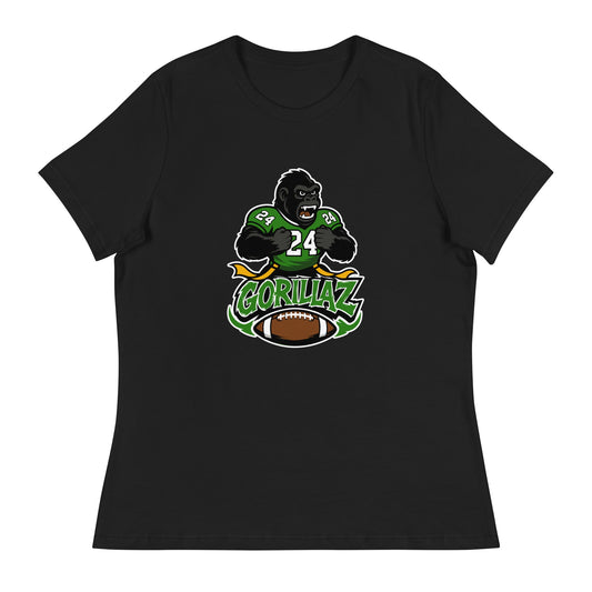 Performance | Women's Relaxed T Shirt | Gorillaz | Vanguard Logo