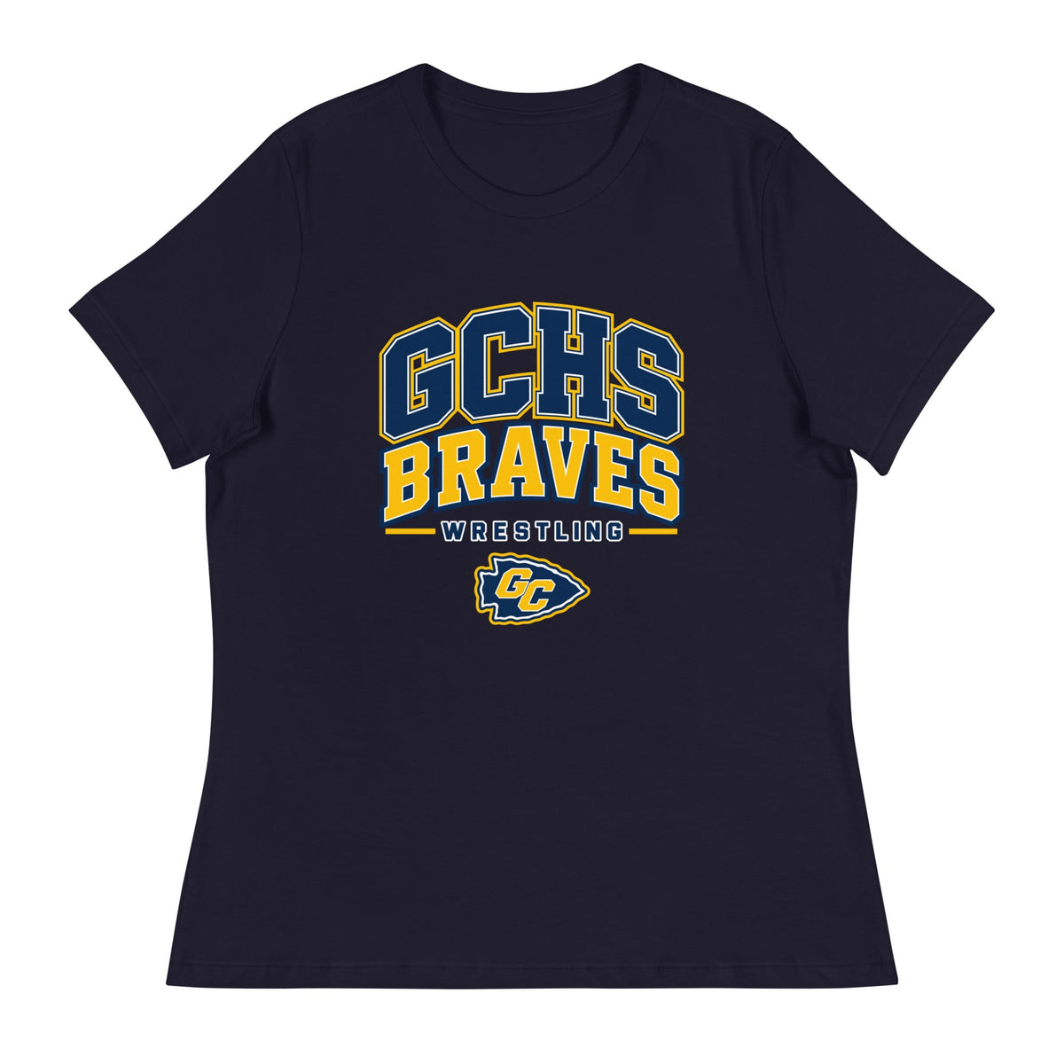 Performance | Women's Relaxed T Shirt | Grant County High School Wrestling | Vanguard Logo