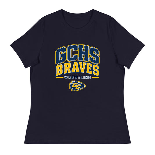 Performance | Women's Relaxed T Shirt | Grant County High School Wrestling | Vanguard Logo