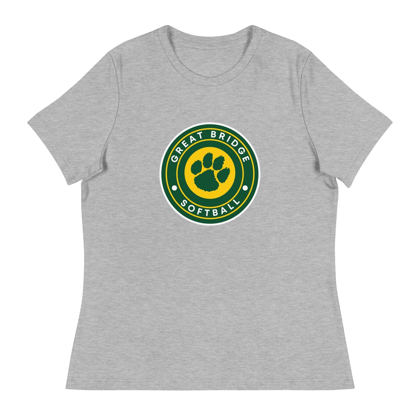 Performance | Women's Relaxed T Shirt | Great Bridge Softball Booster | Badge Logo