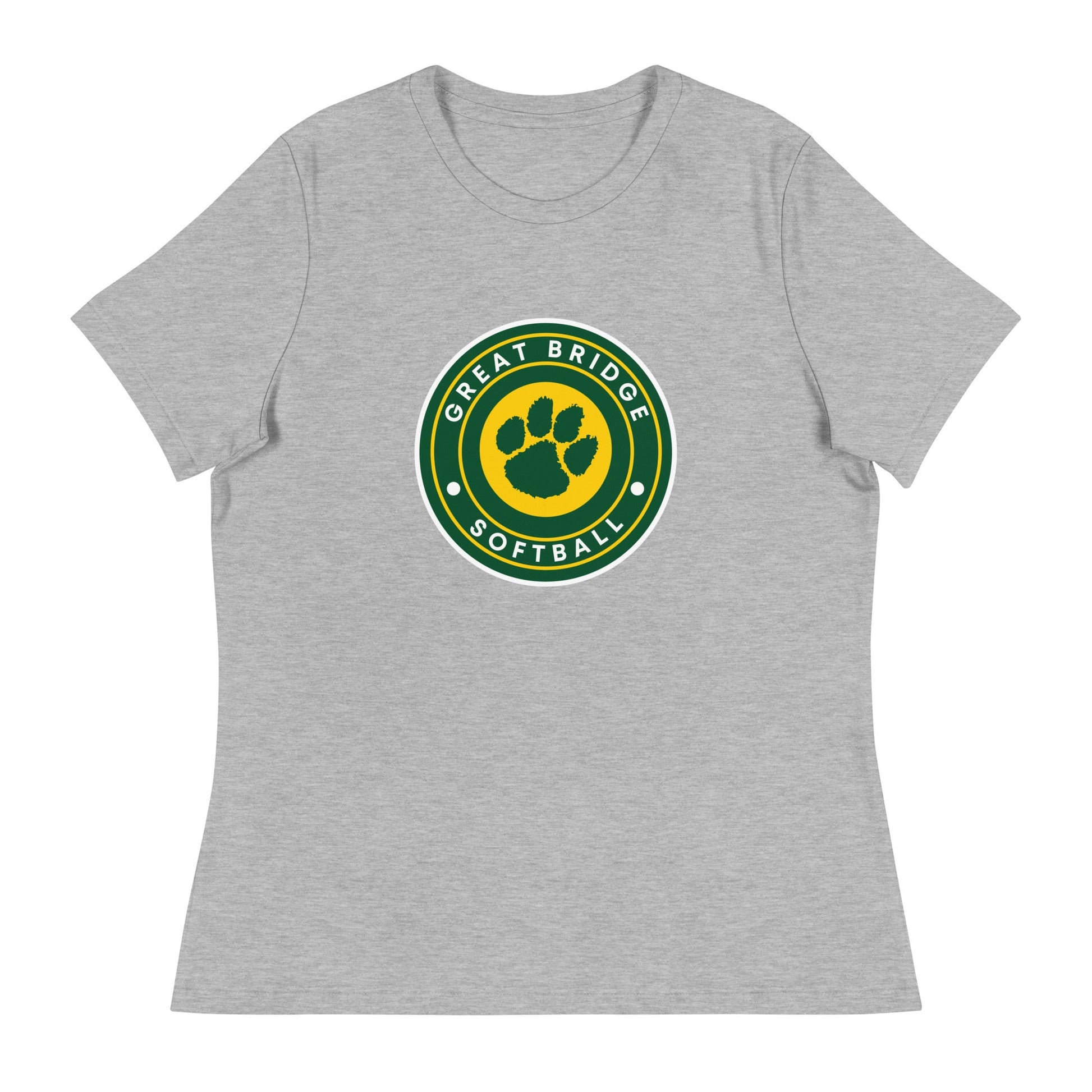 Performance | Women's Relaxed T Shirt | Great Bridge Softball Booster | Badge Logo