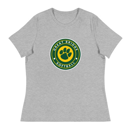 Performance | Women's Relaxed T Shirt | Great Bridge Softball Booster | Badge Logo