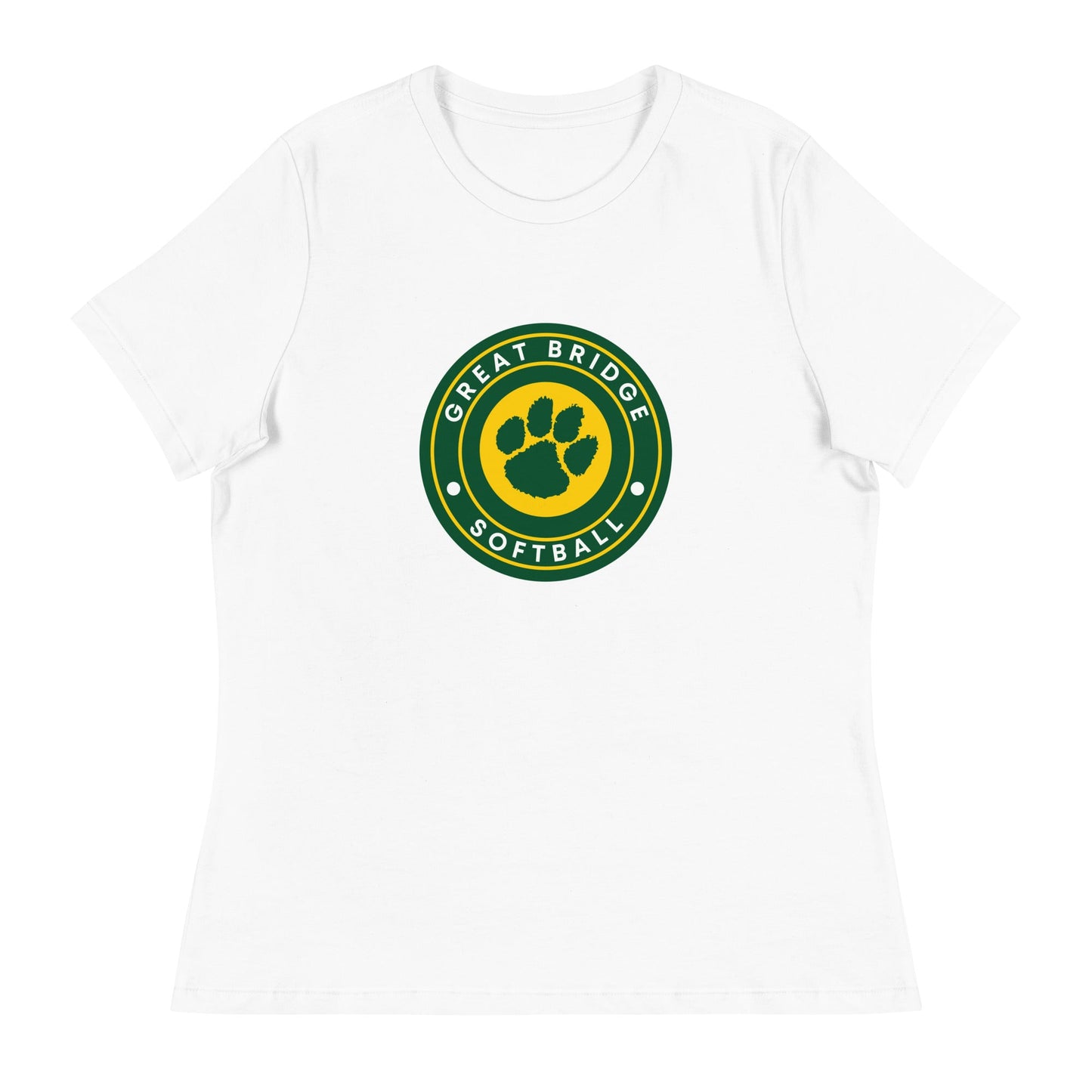 Performance | Women's Relaxed T Shirt | Great Bridge Softball Booster | Badge Logo