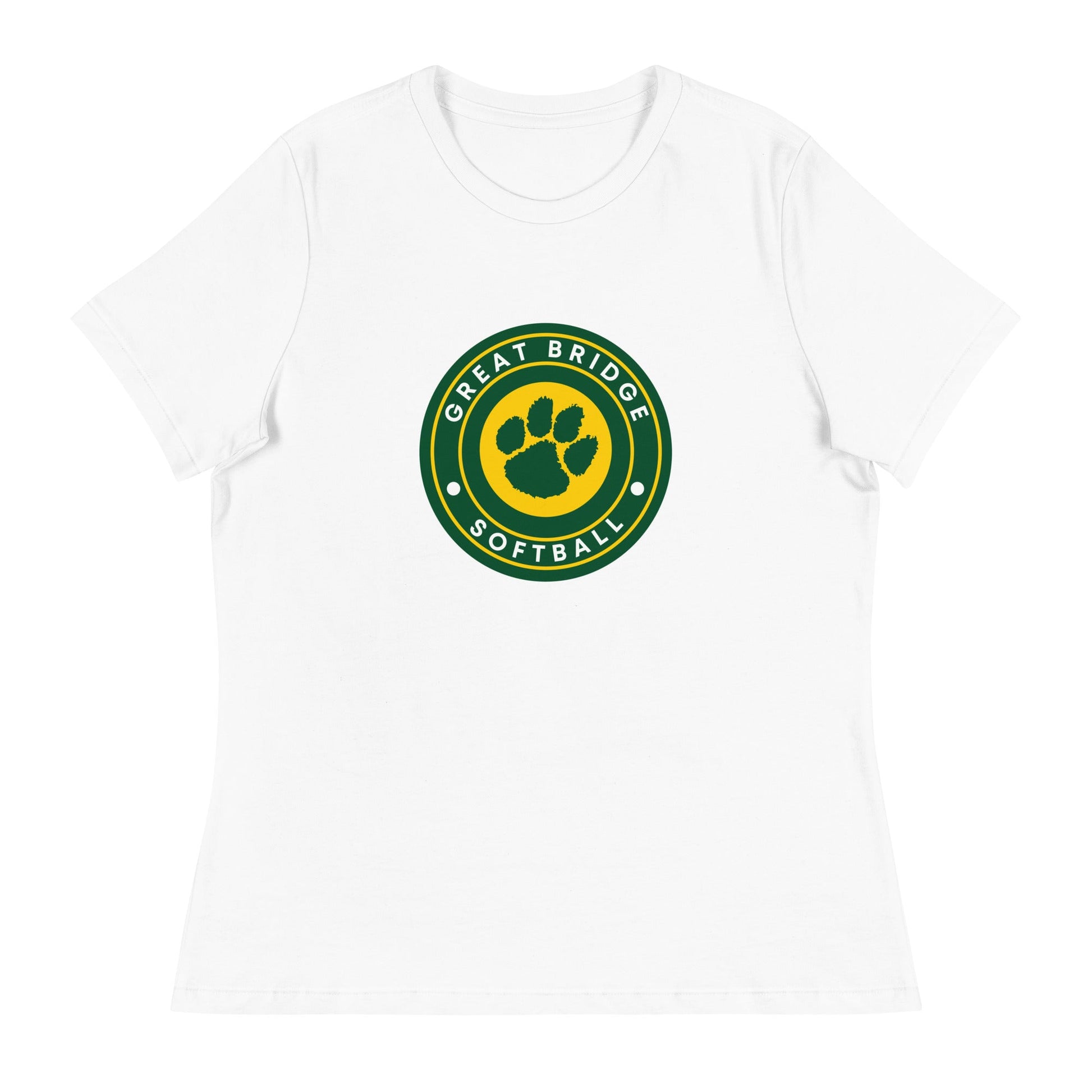Performance | Women's Relaxed T Shirt | Great Bridge Softball Booster | Badge Logo
