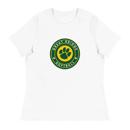 Performance | Women's Relaxed T Shirt | Great Bridge Softball Booster | Badge Logo