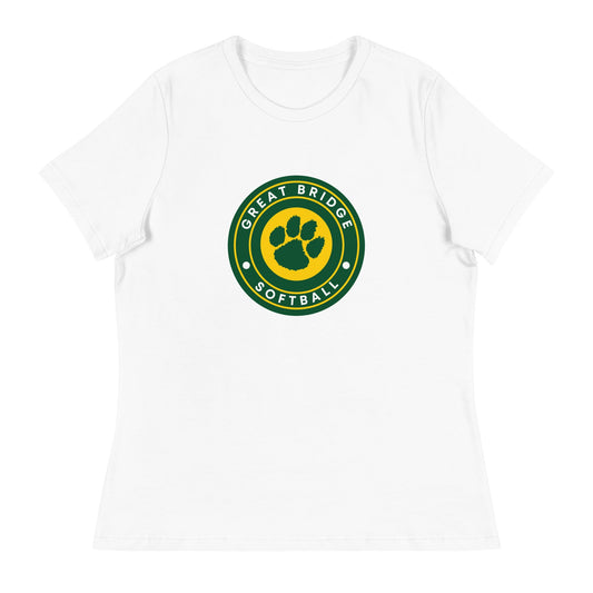 Performance | Women's Relaxed T Shirt | Great Bridge Softball Booster | Badge Logo
