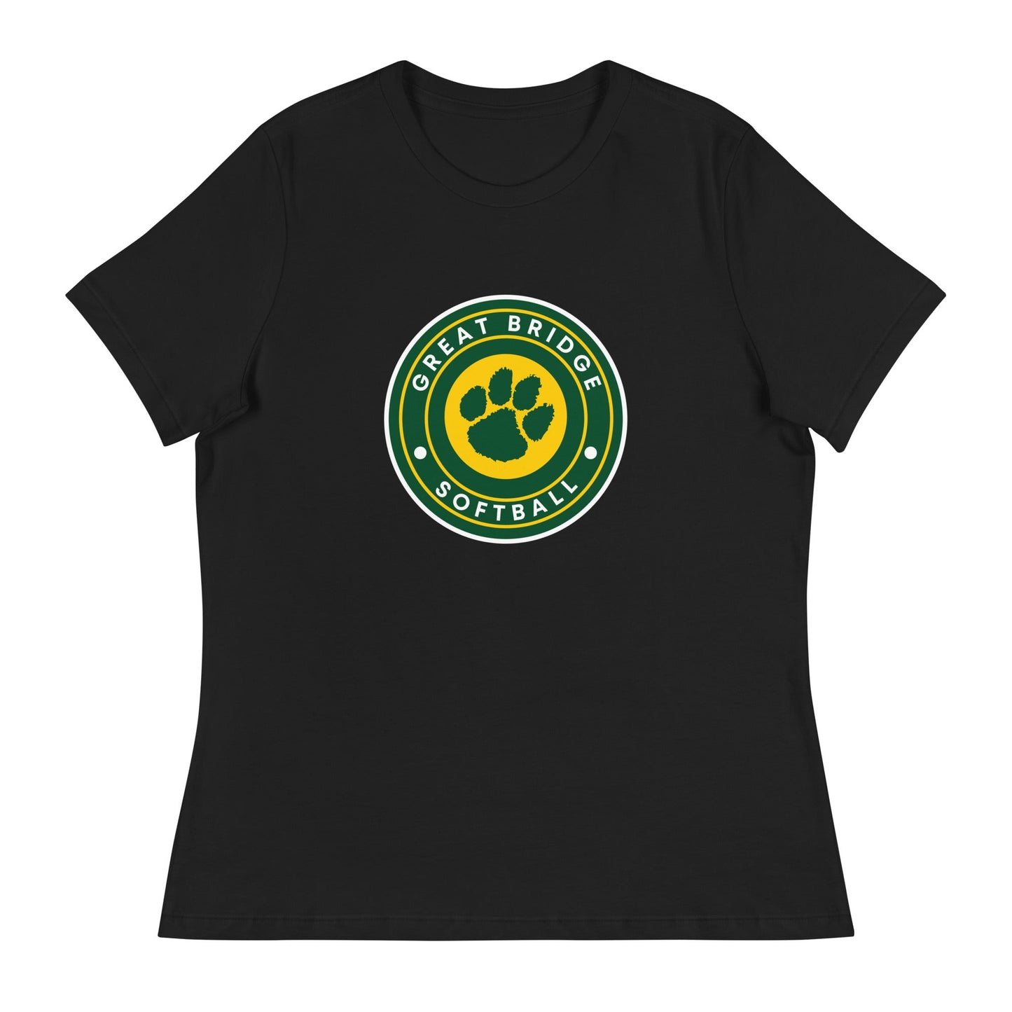 Performance | Women's Relaxed T Shirt | Great Bridge Softball Booster | Badge Logo