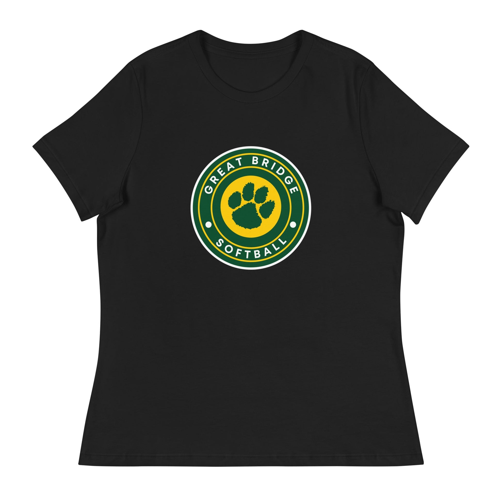 Performance | Women's Relaxed T Shirt | Great Bridge Softball Booster | Badge Logo