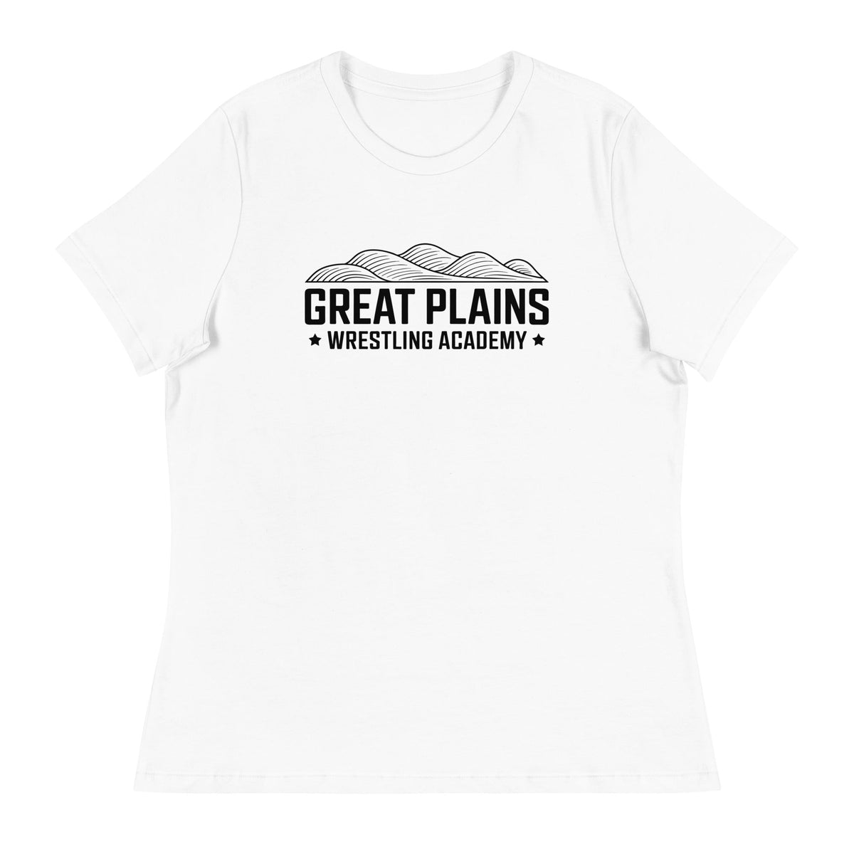 Performance | Women's Relaxed T Shirt | Great Plains Wrestling Academy | Crest Logo