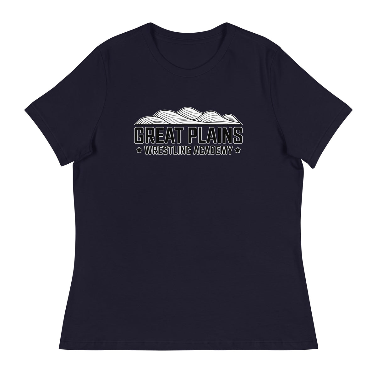 Performance | Women's Relaxed T Shirt | Great Plains Wrestling Academy | Crest Logo