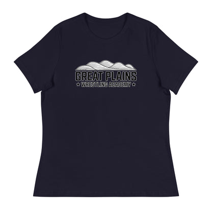 Performance | Women's Relaxed T Shirt | Great Plains Wrestling Academy | Crest Logo