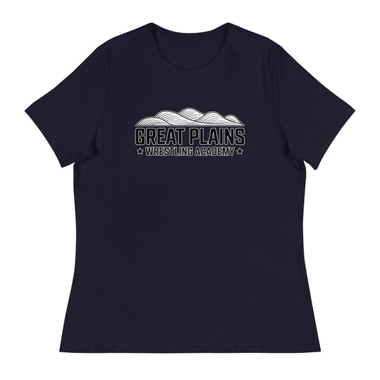 Performance | Women's Relaxed T Shirt | Great Plains Wrestling Academy | Crest Logo