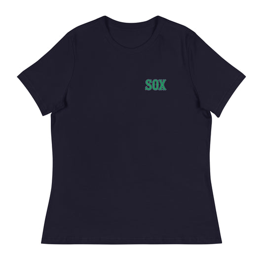 Performance | Women's Relaxed T Shirt | Greenville Sox | Emblem Logo