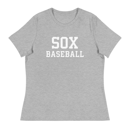 Performance | Women's Relaxed T Shirt | Greenville Sox | Lettermark Logo