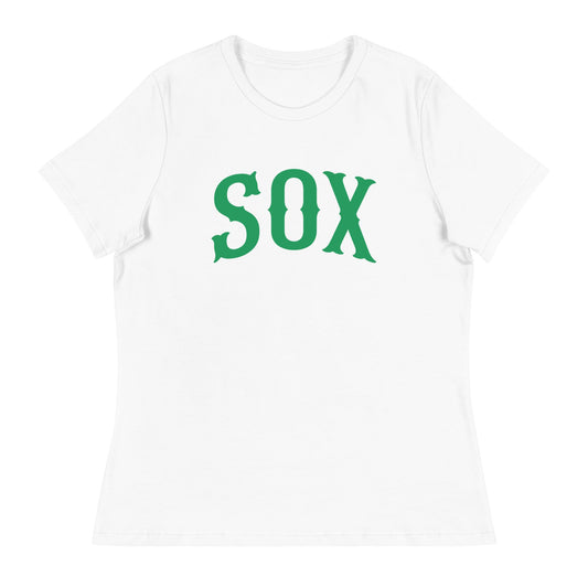 Performance | Women's Relaxed T Shirt | Greenville Sox | Script Logo
