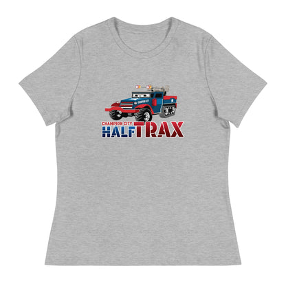 Performance | Women's Relaxed T Shirt | Half Trax Baseball | Mascot Logo