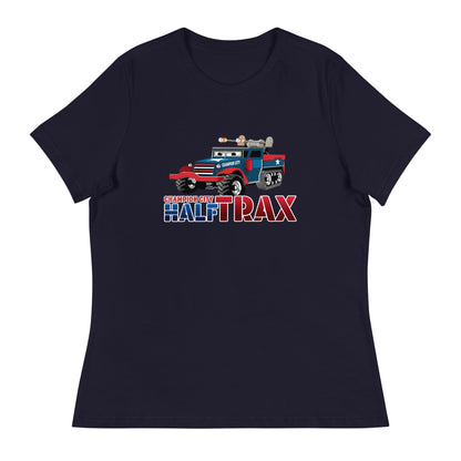 Performance | Women's Relaxed T Shirt | Half Trax Baseball | Mascot Logo