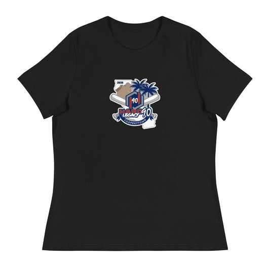Performance | Women's Relaxed T Shirt | Hard 90 Legacy | Badge Logo
