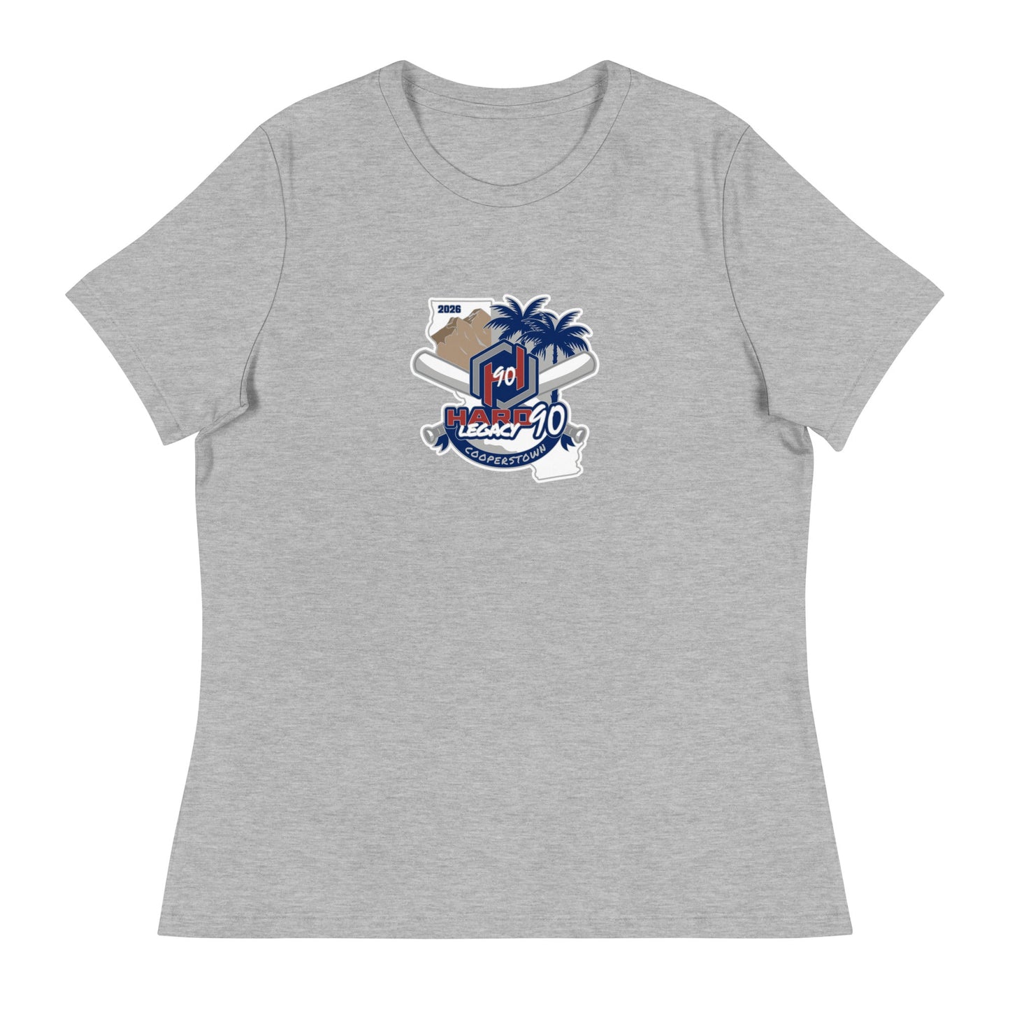 Performance | Women's Relaxed T Shirt | Hard 90 Legacy | Badge Logo