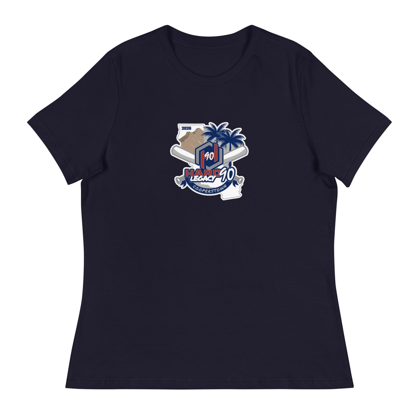 Performance | Women's Relaxed T Shirt | Hard 90 Legacy | Badge Logo
