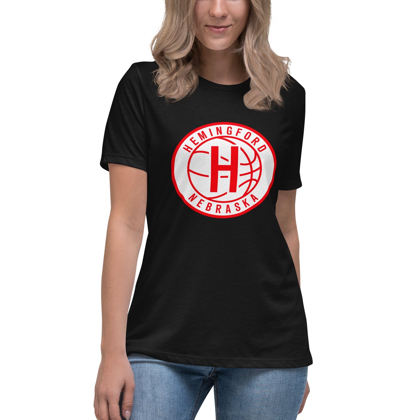 Performance | Women's Relaxed T Shirt | Hemingford Bobcats | Alt Badge Logo