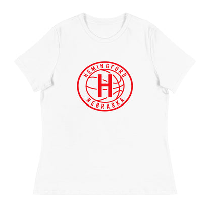 Performance | Women's Relaxed T Shirt | Hemingford Bobcats | Alt Badge Logo