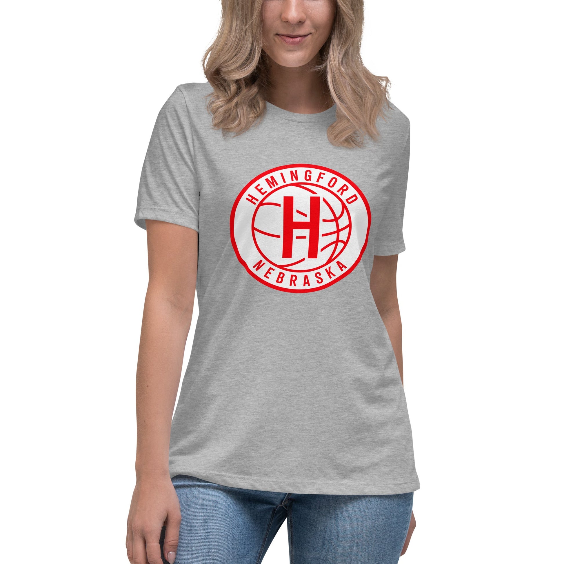 Performance | Women's Relaxed T Shirt | Hemingford Bobcats | Alt Badge Logo