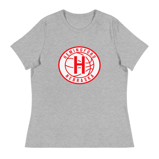 Performance | Women's Relaxed T Shirt | Hemingford Bobcats | Alt Badge Logo