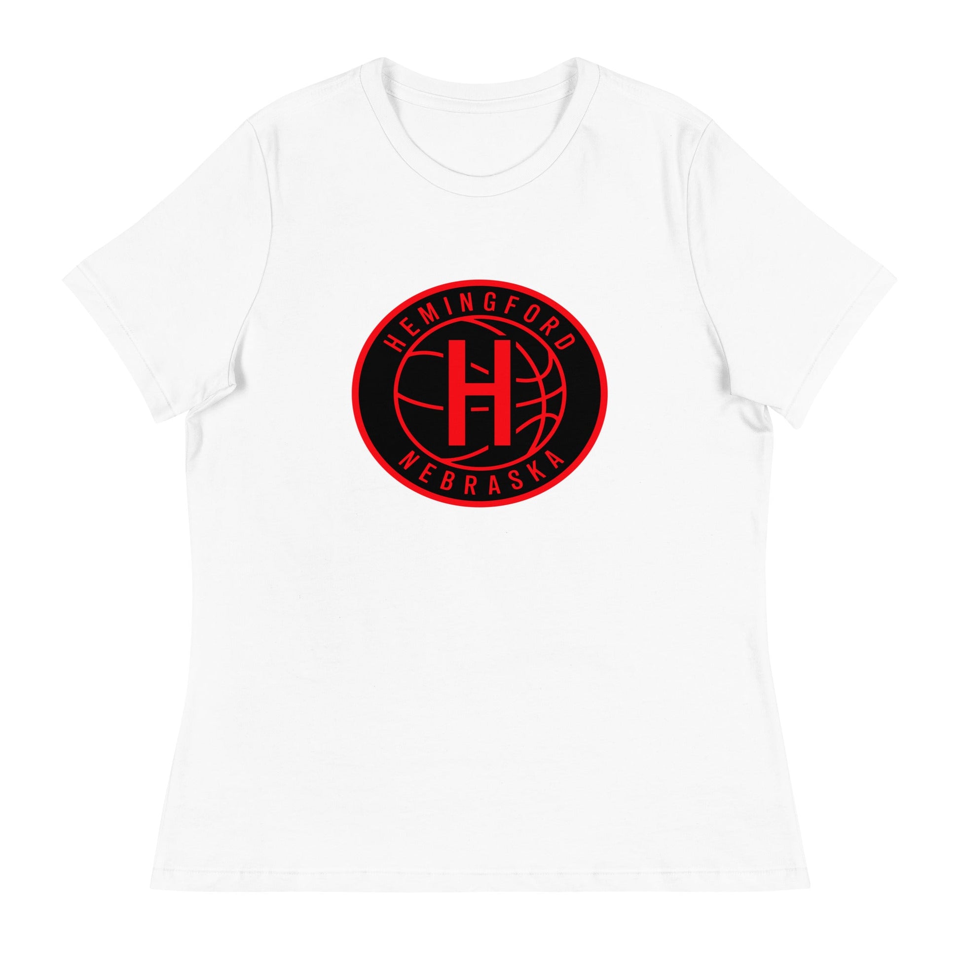 Performance | Women's Relaxed T Shirt | Hemingford Bobcats | Badge Logo