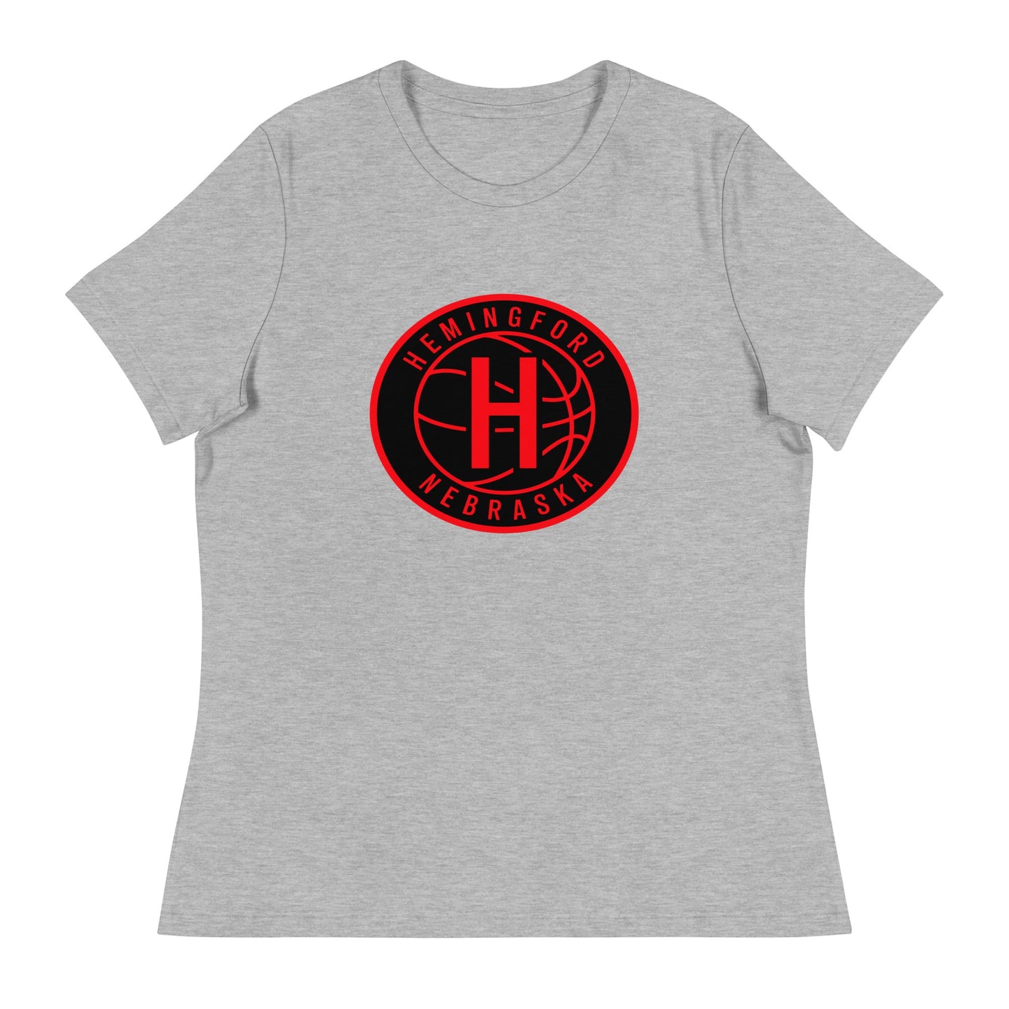 Performance | Women's Relaxed T Shirt | Hemingford Bobcats | Badge Logo