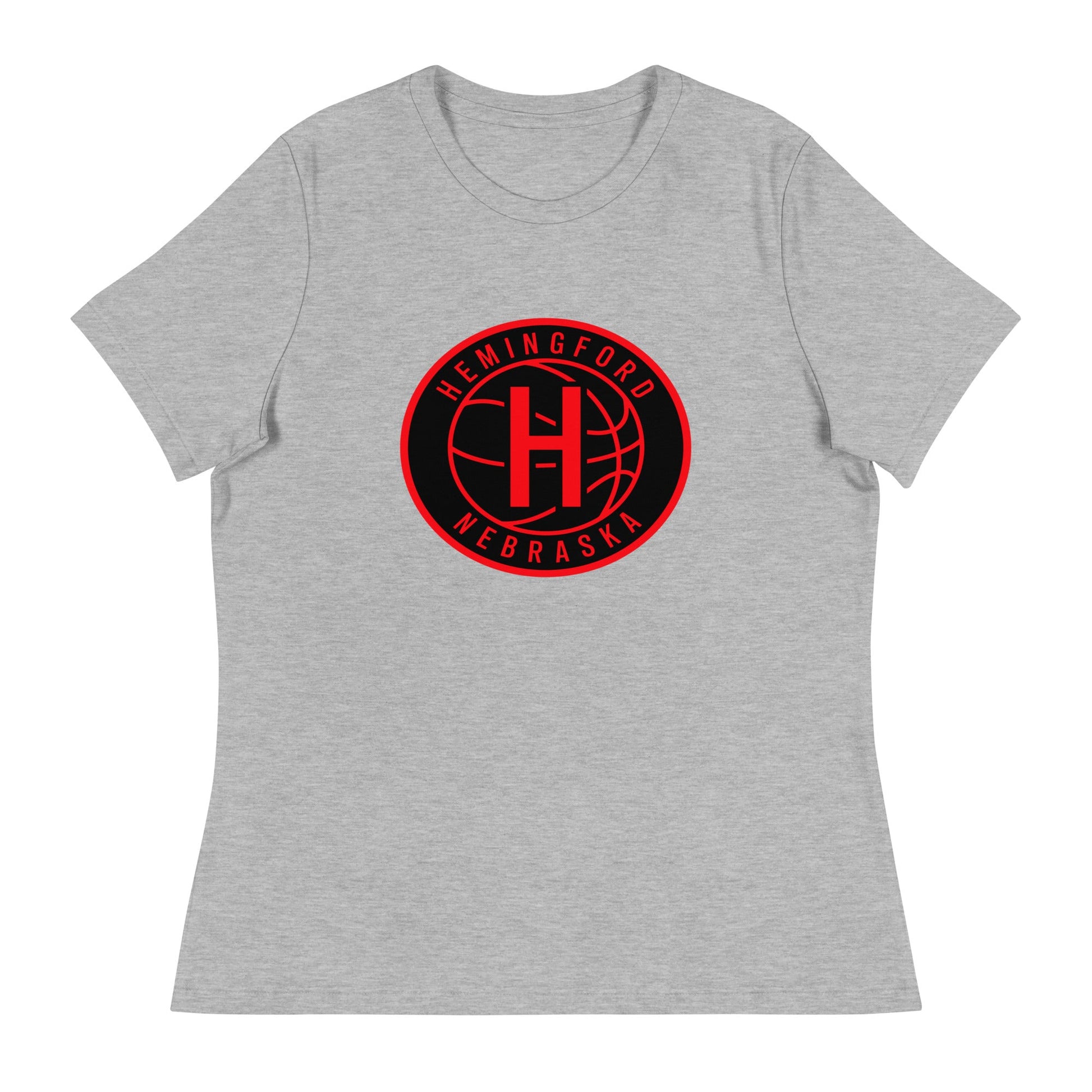 Performance | Women's Relaxed T Shirt | Hemingford Bobcats | Badge Logo