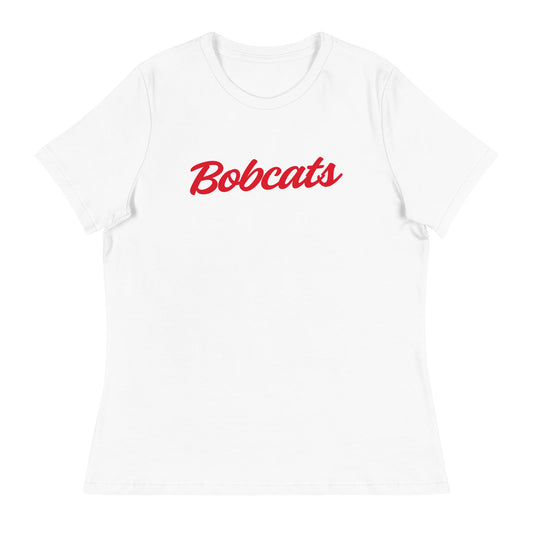 Performance | Women's Relaxed T Shirt | Hemingford Bobcats | Script Logo