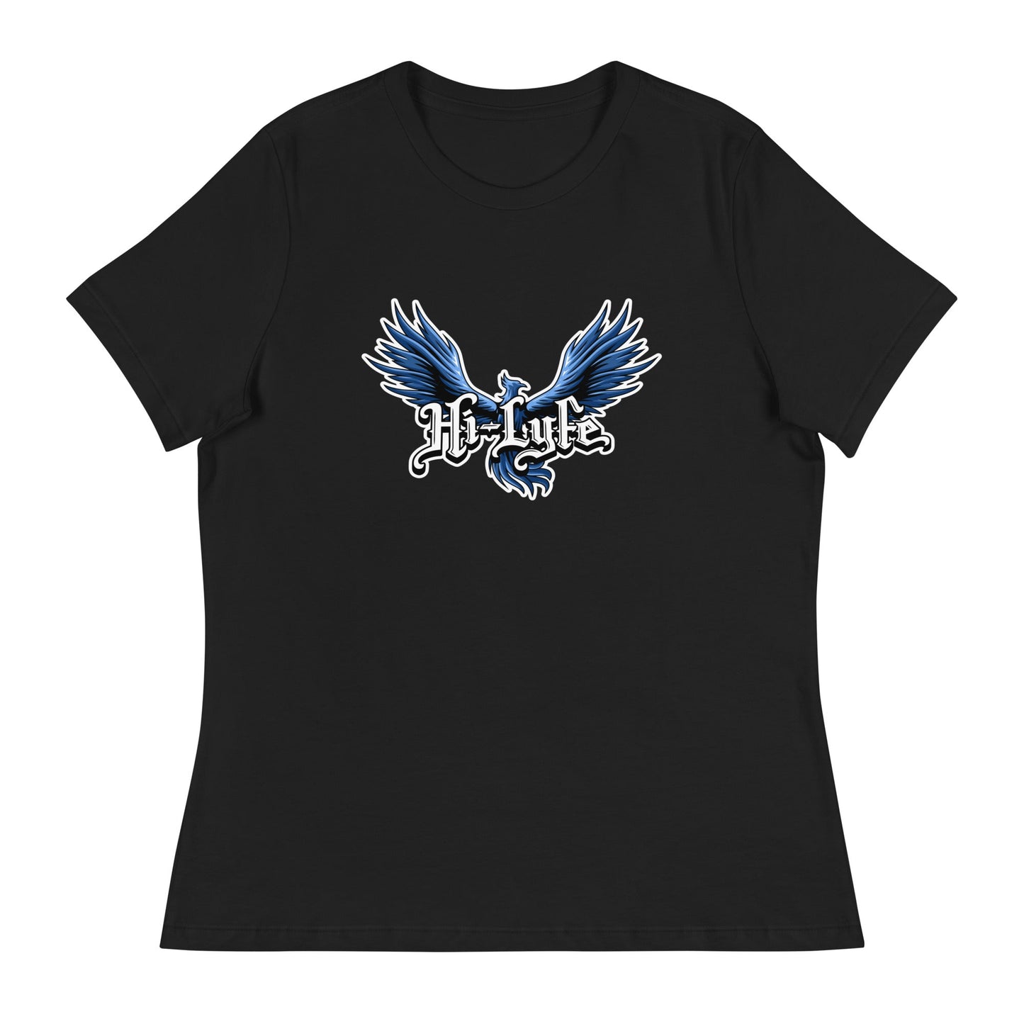 Performance | Women's Relaxed T Shirt | Hi - Lyfe Basketball | Wings Logo
