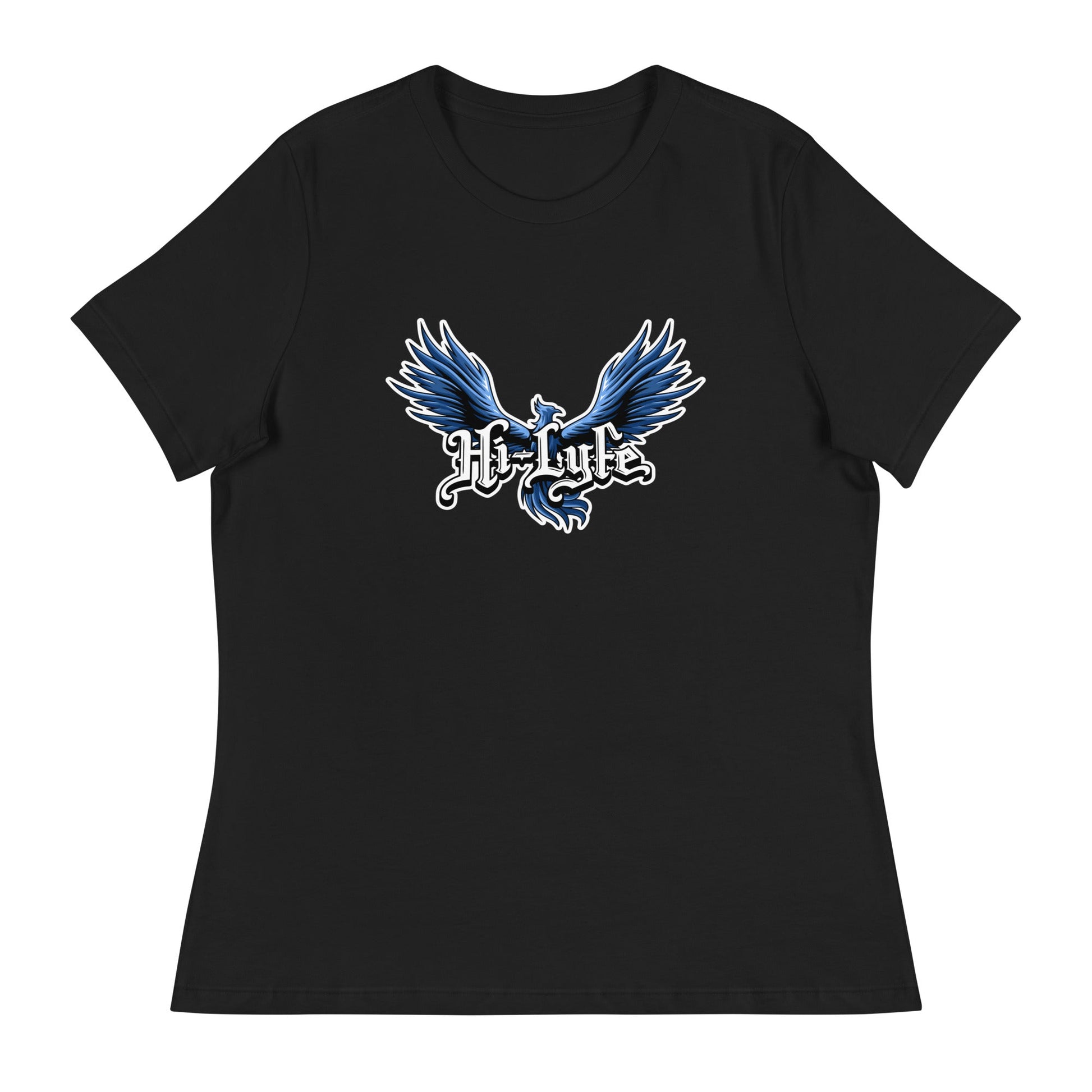Performance | Women's Relaxed T Shirt | Hi - Lyfe Basketball | Wings Logo