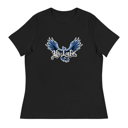 Performance | Women's Relaxed T Shirt | Hi - Lyfe Basketball | Wings Logo