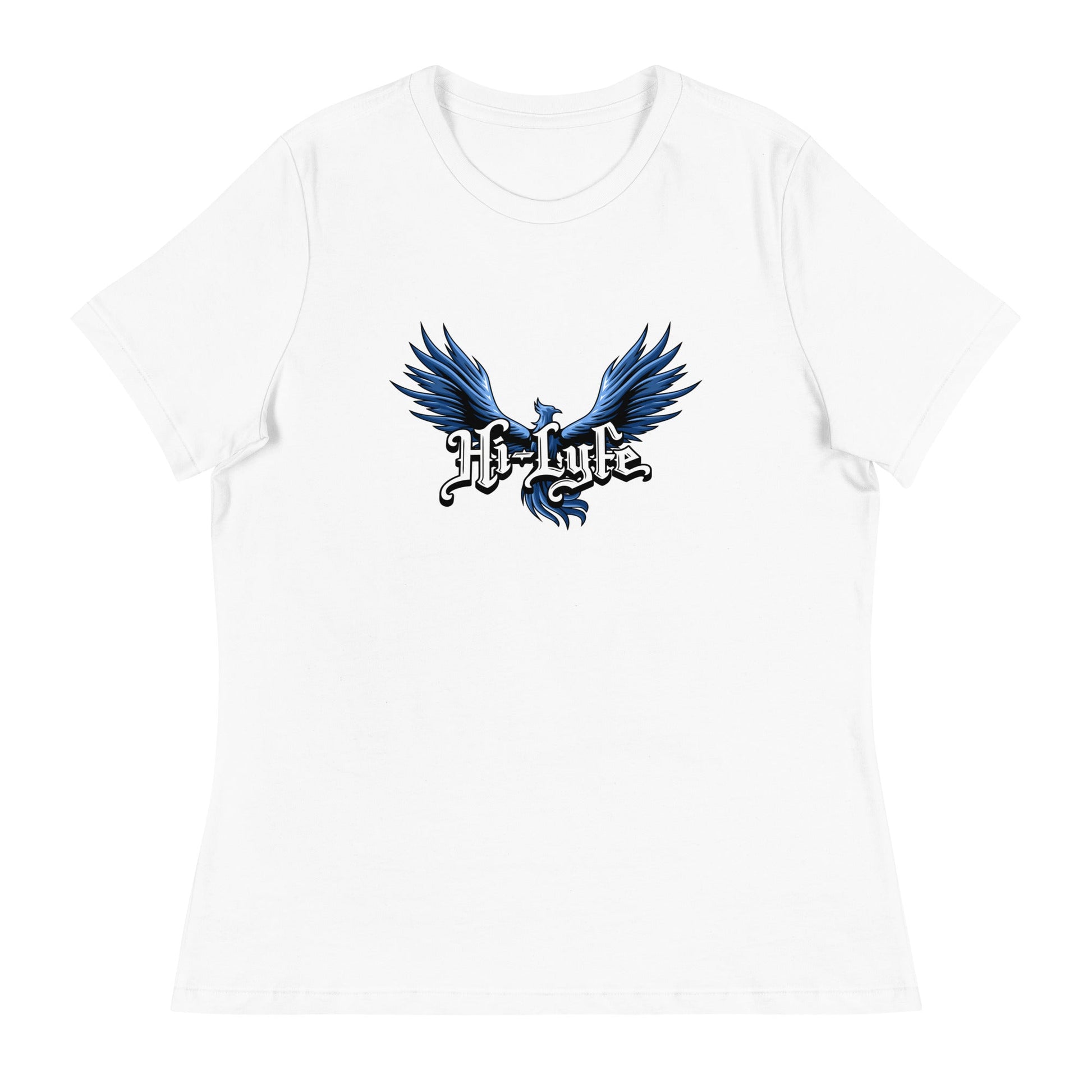 Performance | Women's Relaxed T Shirt | Hi - Lyfe Basketball | Wings Logo