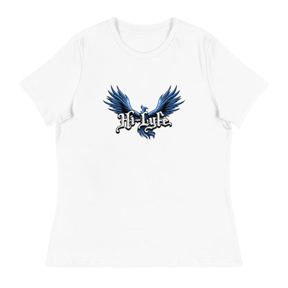 Performance | Women's Relaxed T Shirt | Hi - Lyfe Basketball | Wings Logo