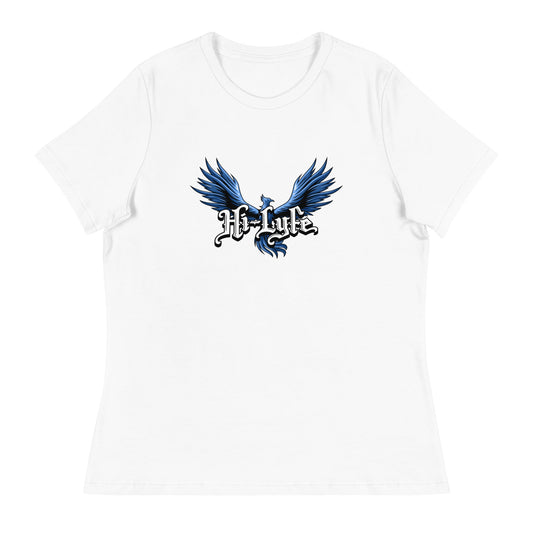 Performance | Women's Relaxed T Shirt | Hi - Lyfe Basketball | Wings Logo